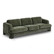 Halsey Forest Green Textured Fabric Sofa