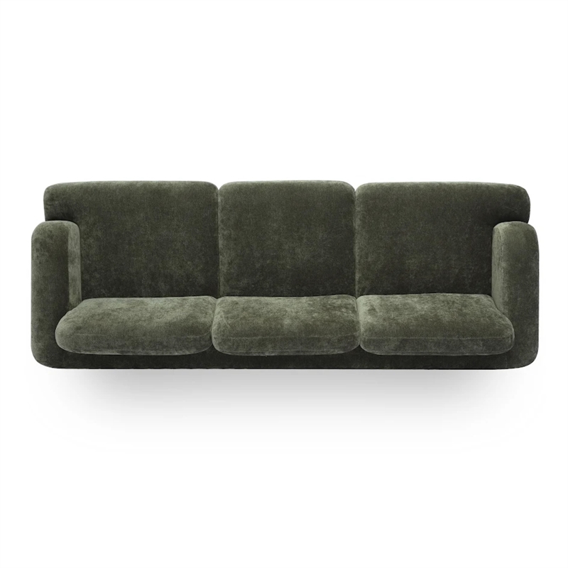 Halsey Forest Green Textured Fabric Sofa