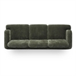 Halsey Forest Green Textured Fabric Sofa
