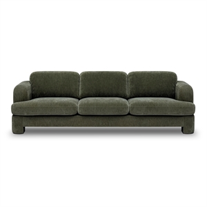 Halsey Forest Green Textured Fabric Sofa