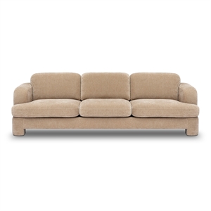 Halsey Tan Textured Fabric Sofa