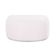 Gorge Cream Performance Fabric Ottoman