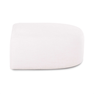 Gorge Cream Performance Fabric Ottoman