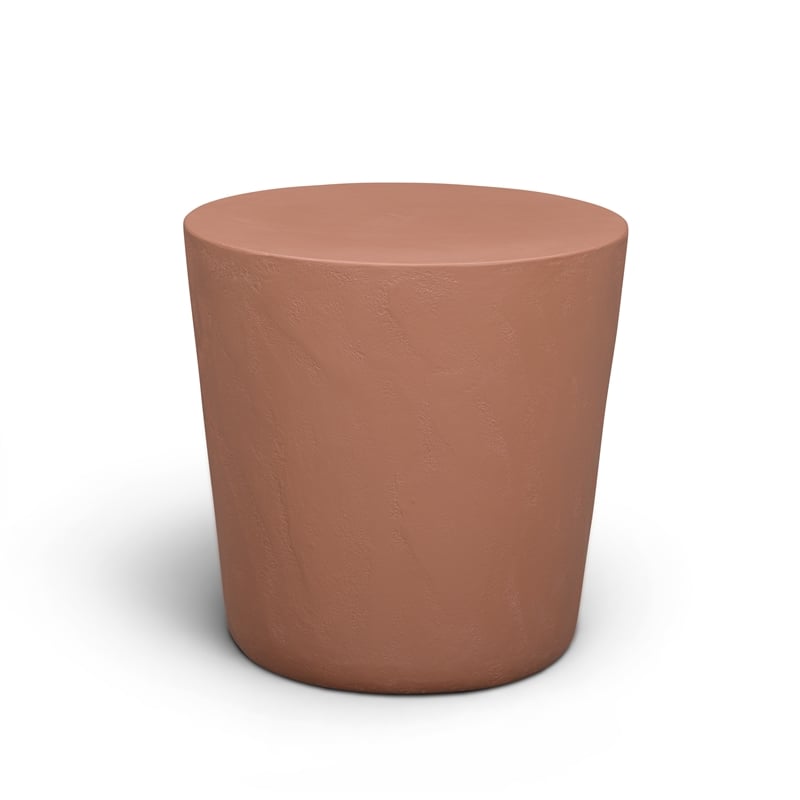 Margot Red Terracotta Indoor/Outdoor Concrete Stool
