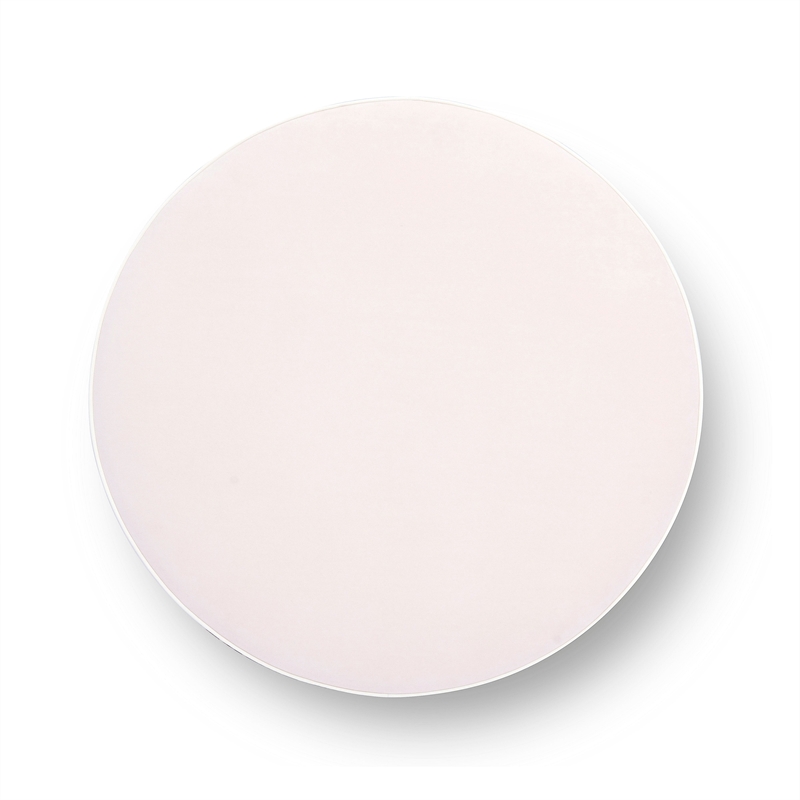 Tassy Pink Tasseled Round Ottoman