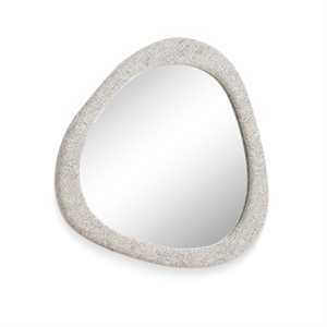 Klaryss Neutral Floral Jacquard Mirror