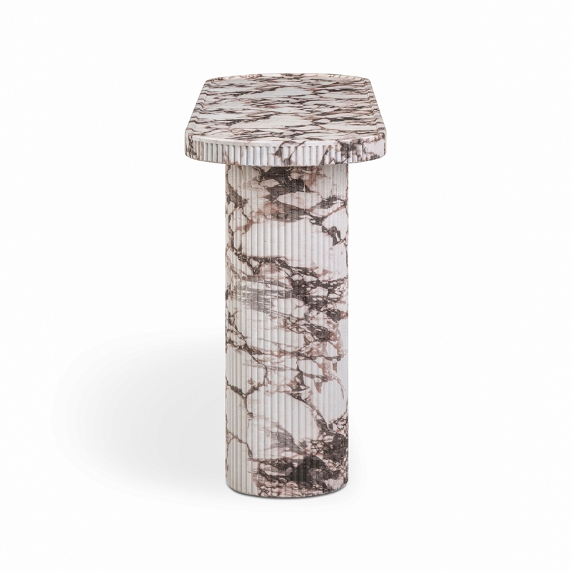 Darcy Faux Breccia Capraia Indoor/Outdoor Console Table