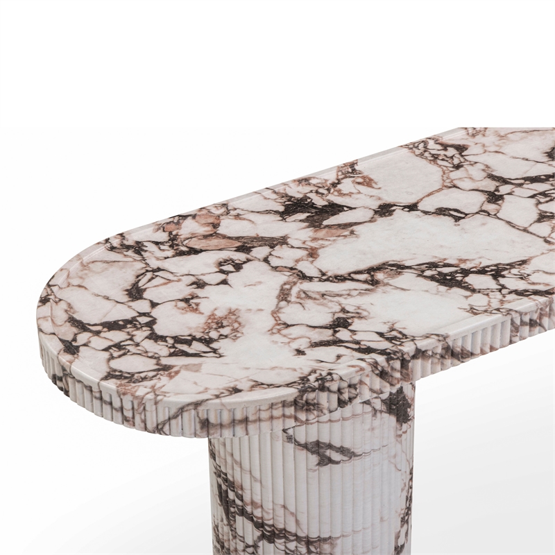 Darcy Faux Breccia Capraia Indoor/Outdoor Console Table