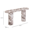 Darcy Faux Breccia Capraia Indoor/Outdoor Console Table