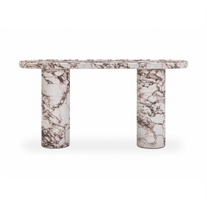 Darcy Faux Breccia Capraia Indoor/Outdoor Console Table