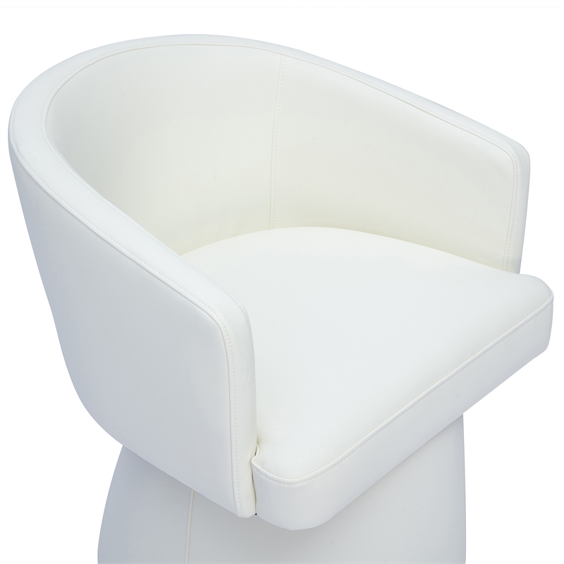 Kristen Cream Performance Vegan Leather Desk Chair