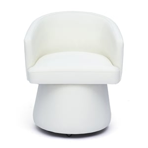 Kristen Cream Performance Vegan Leather Desk Chair