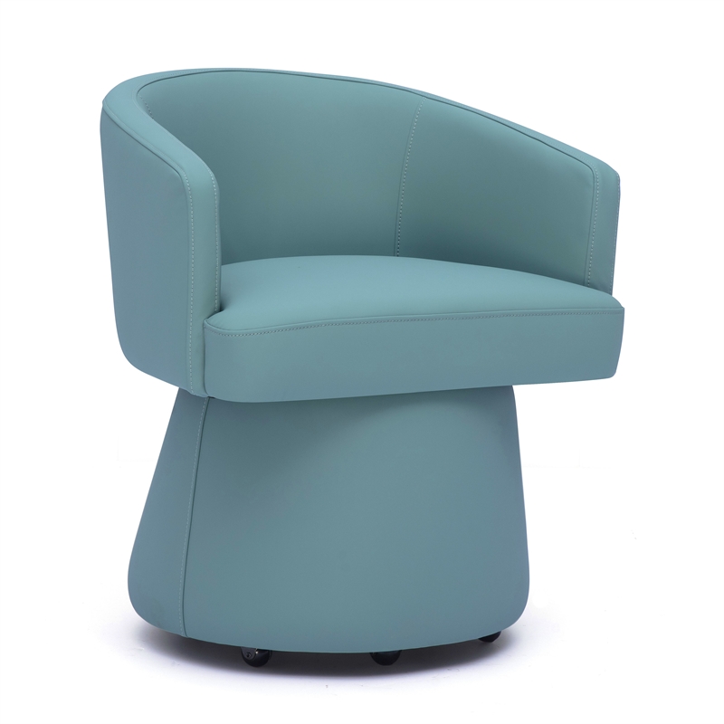 Kristen Seafoam Green Performance Vegan Leather Desk Chair