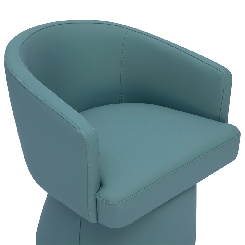 Kristen Seafoam Green Performance Vegan Leather Desk Chair