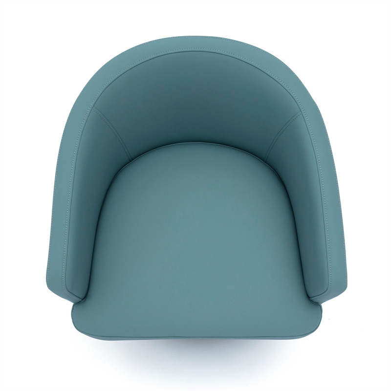Kristen Seafoam Green Performance Vegan Leather Desk Chair