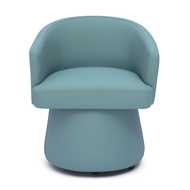 Kristen Seafoam Green Performance Vegan Leather Desk Chair