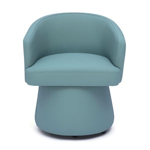 Kristen Seafoam Green Performance Vegan Leather Desk Chair