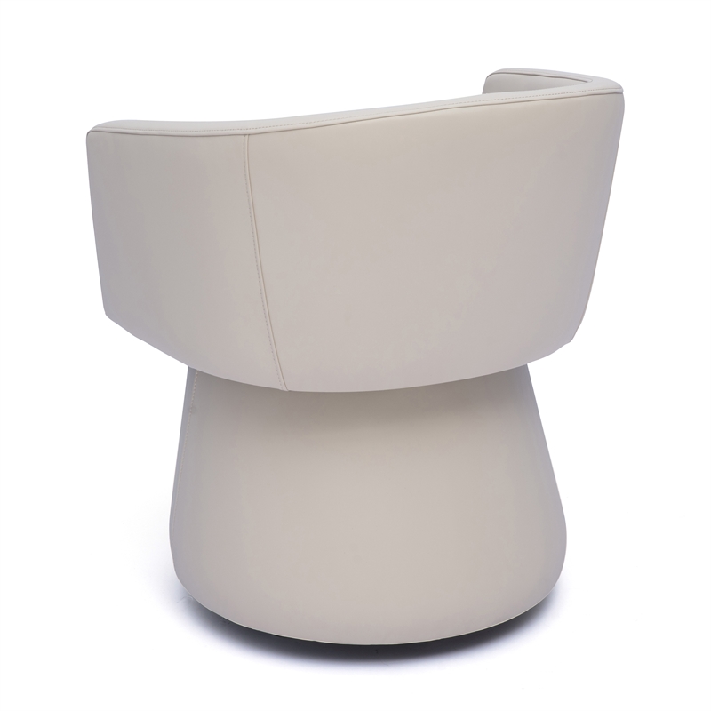 Kristen Taupe Performance Vegan Leather Desk Chair