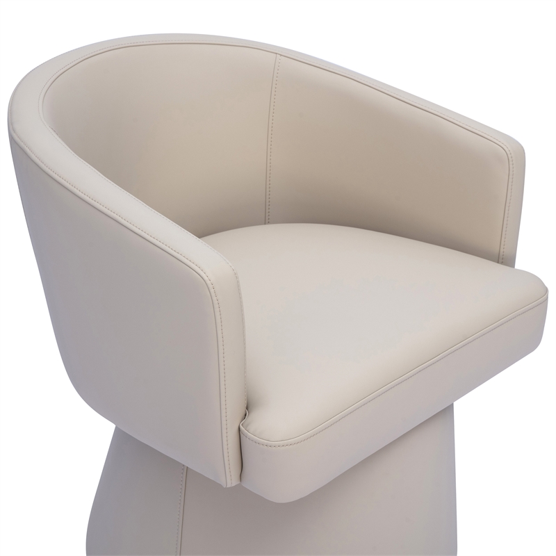 Kristen Taupe Performance Vegan Leather Desk Chair