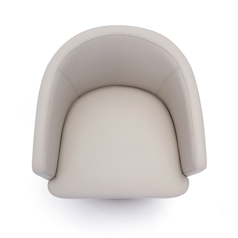 Kristen Taupe Performance Vegan Leather Desk Chair