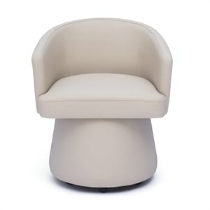 Kristen Taupe Performance Vegan Leather Desk Chair