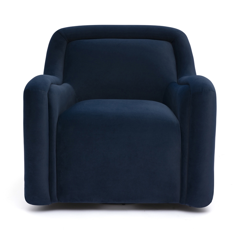 Charli Dark Blue Performance Velvet Accent Chair