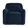 Charli Dark Blue Performance Velvet Accent Chair