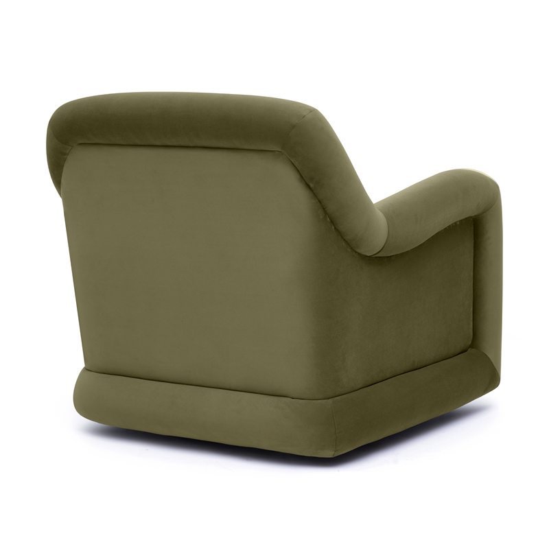 Charli Olive Green Performance Velvet Accent Chair