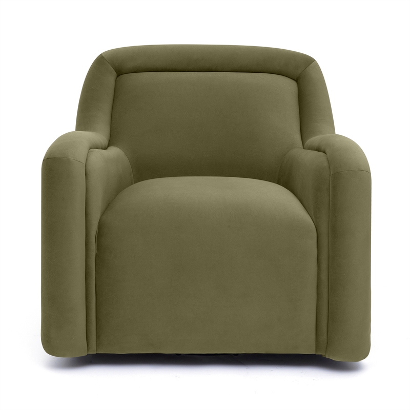Charli Olive Green Performance Velvet Accent Chair