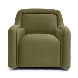 Charli Olive Green Performance Velvet Accent Chair