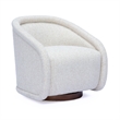 Clarke Cream Heavy Performance Boucle Swivel Accent Chair