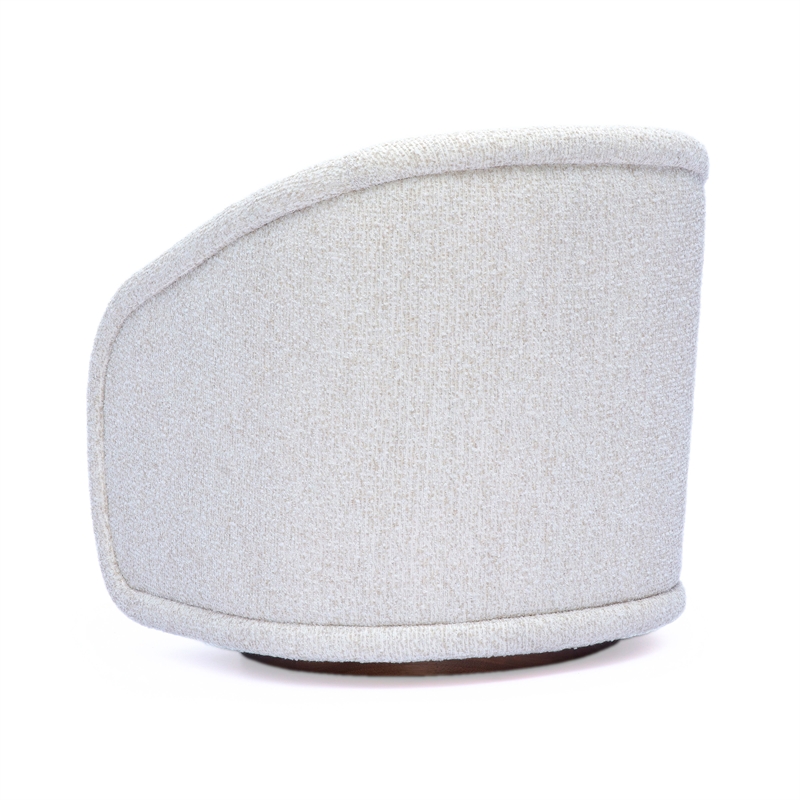 Clarke Cream Heavy Performance Boucle Swivel Accent Chair