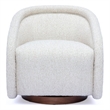 Clarke Cream Heavy Performance Boucle Swivel Accent Chair