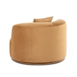 Fickle Camel Velvet Swivel Chair