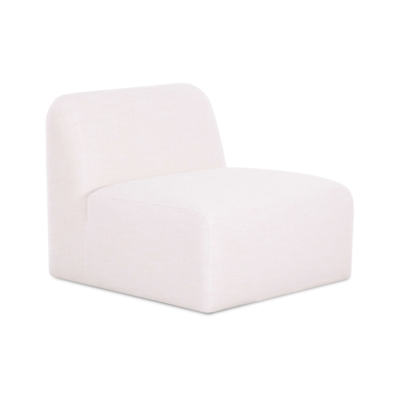Gorge Cream Performance Fabric Armless Chair