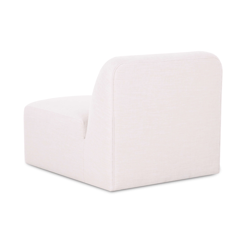 Gorge Cream Performance Fabric Armless Chair