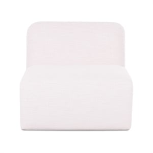 Gorge Cream Performance Fabric Armless Chair