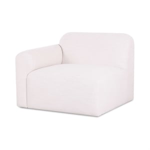 Gorge Cream Performance Fabric Left Armchair