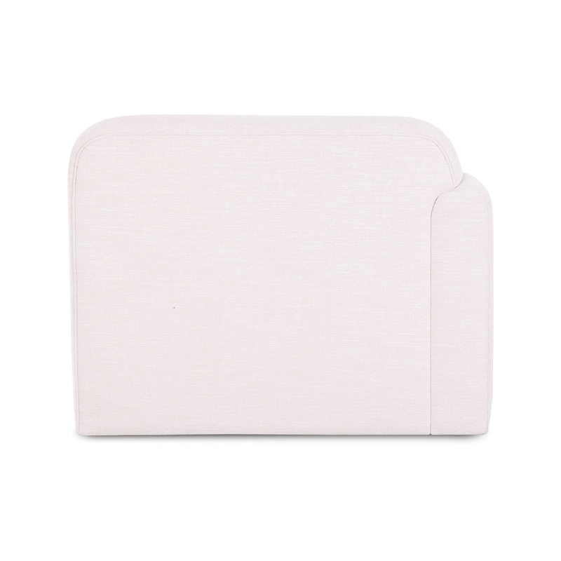 Gorge Cream Performance Fabric Left Armchair