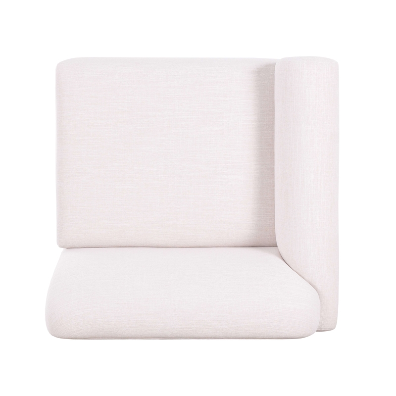 Gorge Cream Performance Fabric Left Armchair