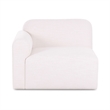 Gorge Cream Performance Fabric Left Armchair