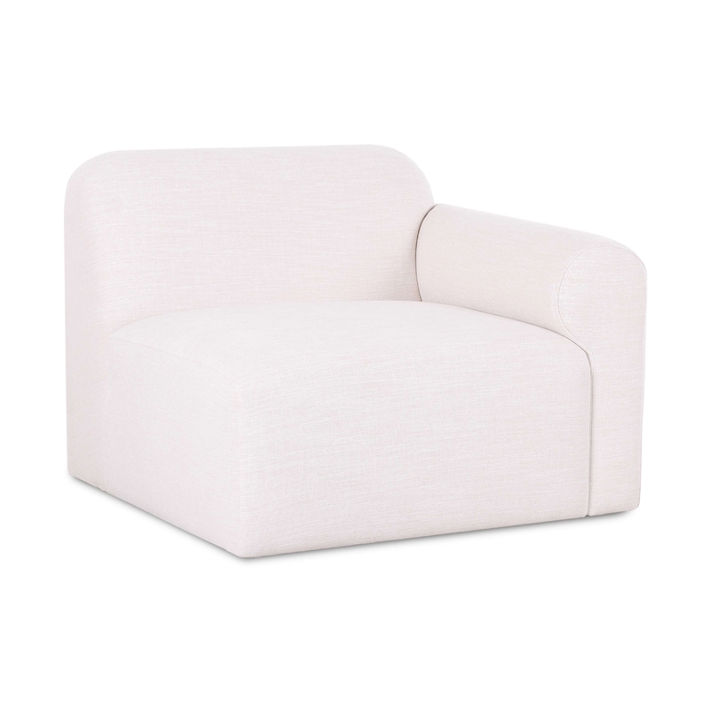 Gorge Cream Performance Fabric Right Armchair