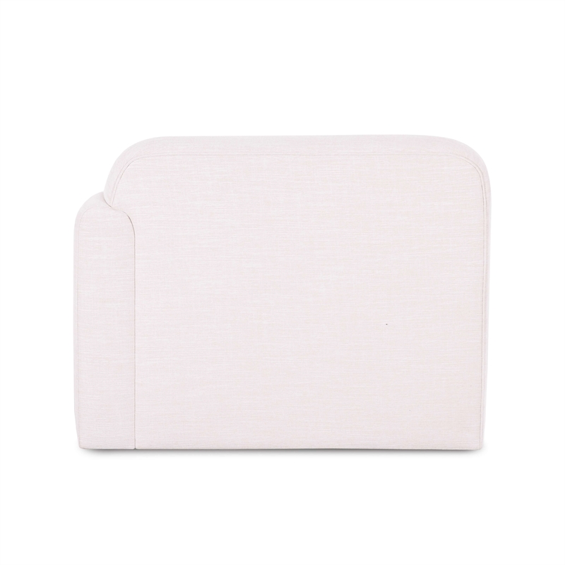 Gorge Cream Performance Fabric Right Armchair