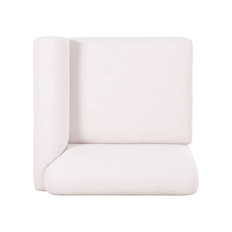 Gorge Cream Performance Fabric Right Armchair