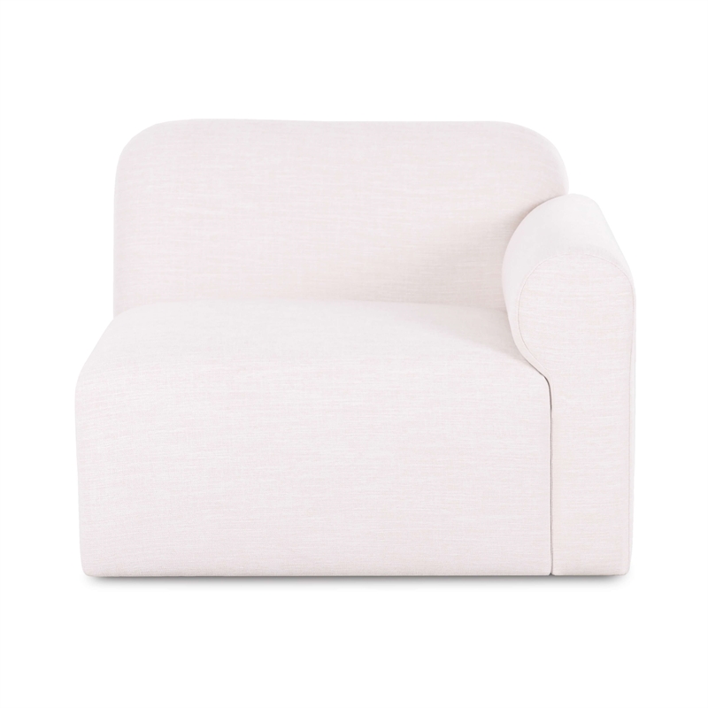 Gorge Cream Performance Fabric Right Armchair