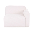 Gorge Cream Performance Fabric Right Armchair