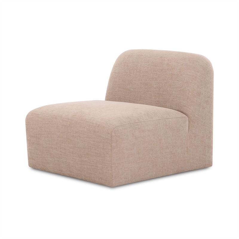 Gorge Tan Performance Fabric Armless Chair