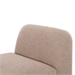 Gorge Tan Performance Fabric Armless Chair