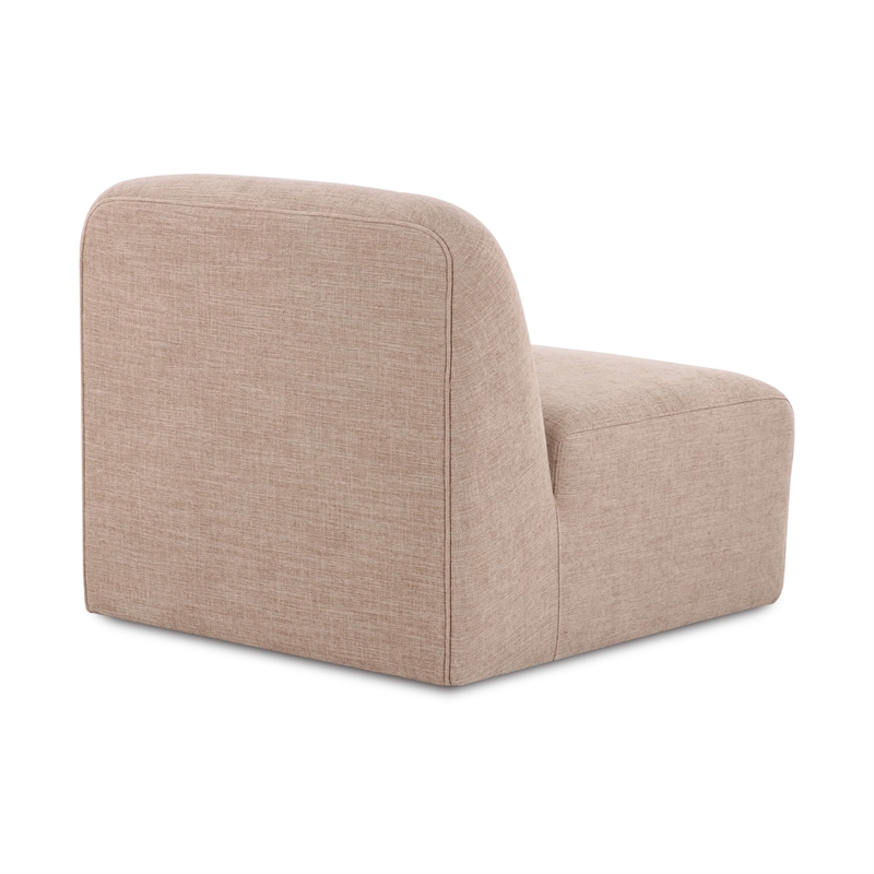 Gorge Tan Performance Fabric Armless Chair