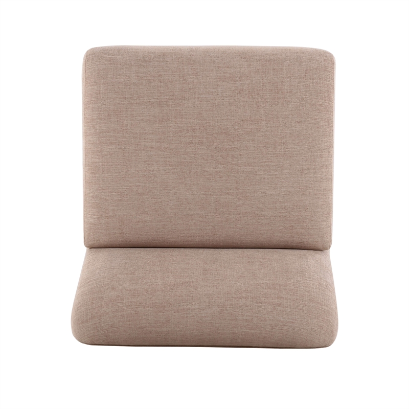 Gorge Tan Performance Fabric Armless Chair